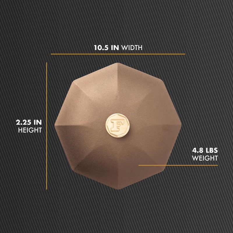 FINEX 10" Cast Iron Skillet Lid with Brass Handle, Modern Heirloom, Handcrafted in the USA, Pre-seasoned with Organic Flaxseed Oil - Image 2